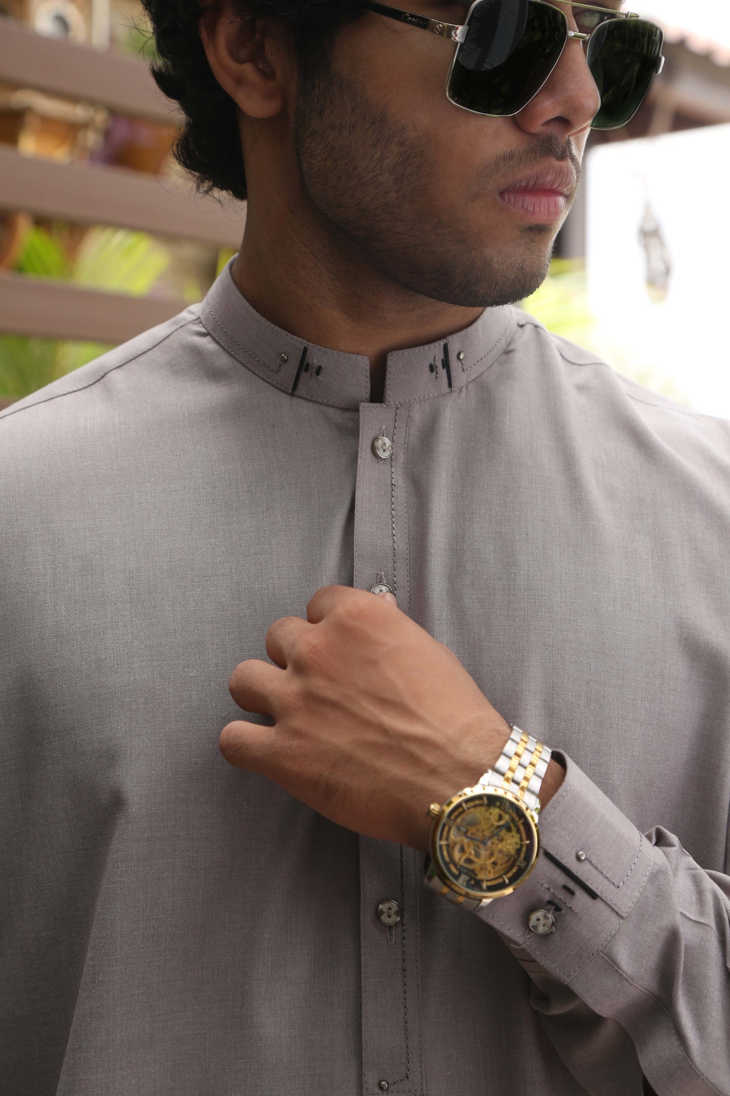 Stone Grey Shalwar Kameez-GS(SK)001: