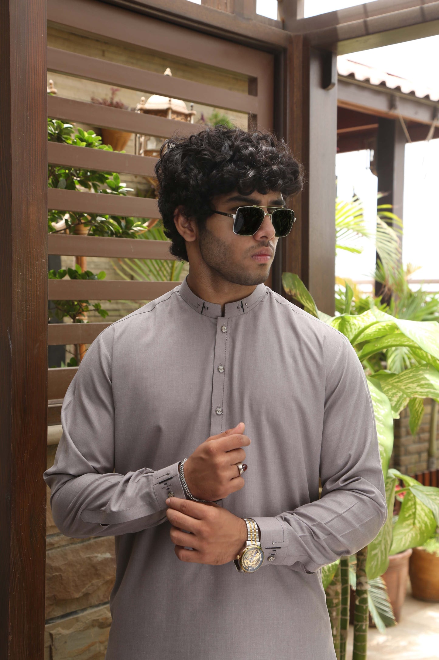 Stone Grey Shalwar Kameez-GS(SK)001: