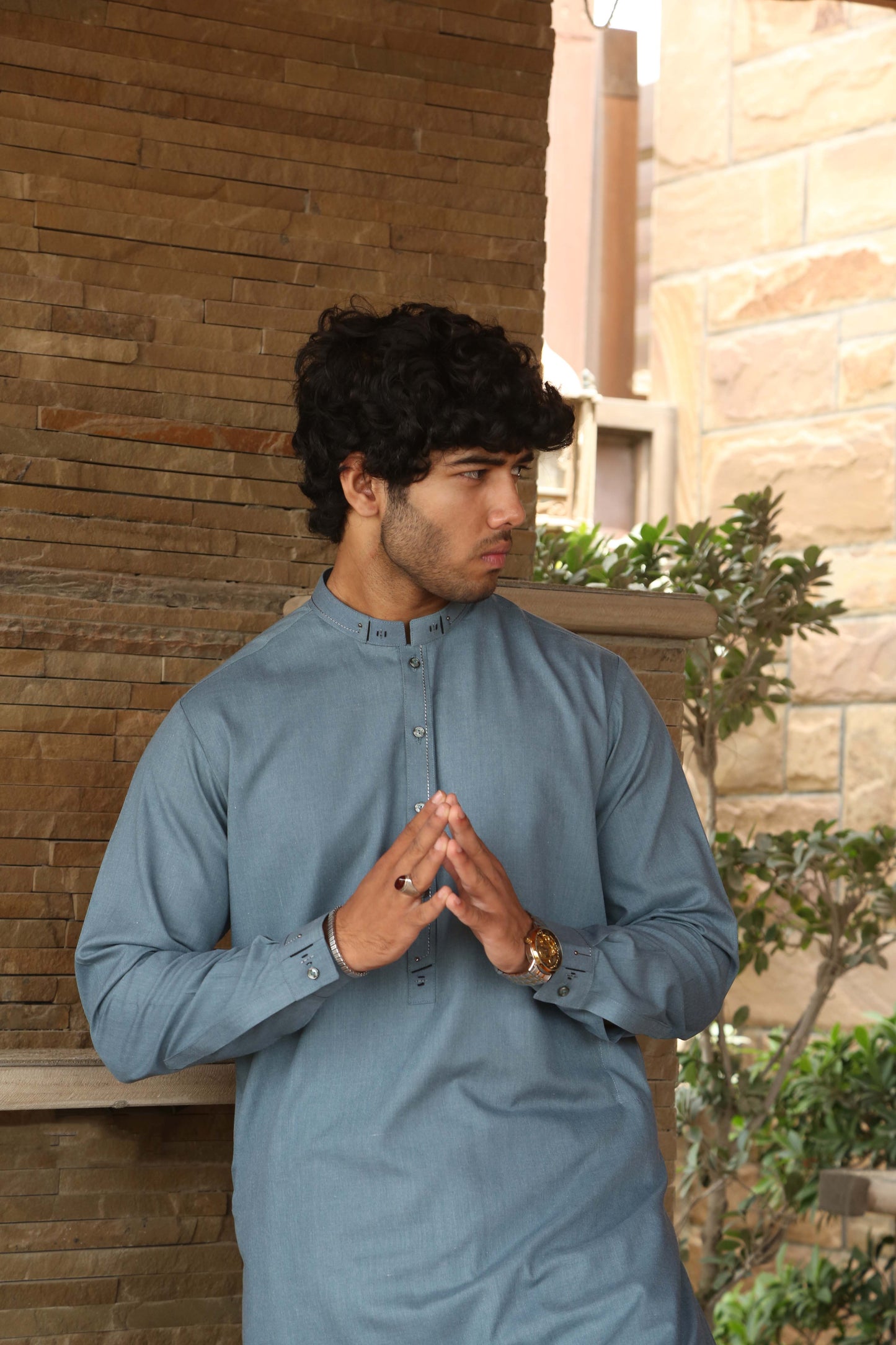 Teal Blue Shalwar Kameez-TB(SK)001: