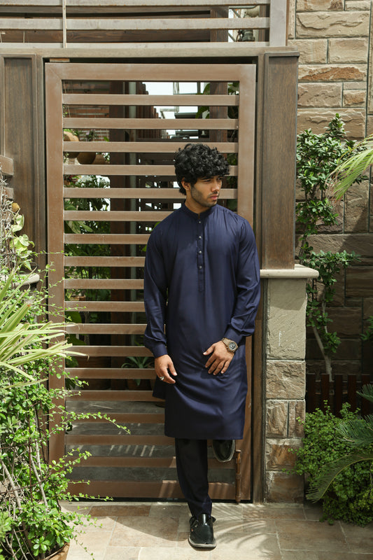 Navy Blue Kurta Trouser-NB(KT)002