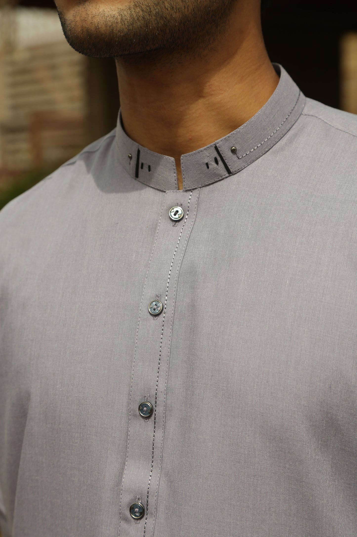 Sky Grey Shalwar Kameez-SG(SK)001: