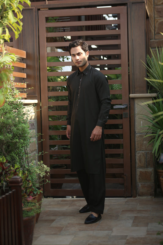 Dark Kae Green Shalwar Kameez-DKG(SK)001