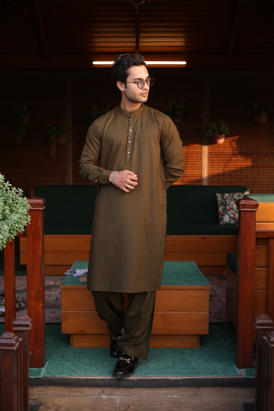 Mehndi Green Shalwar Kameez-MG(SK)001