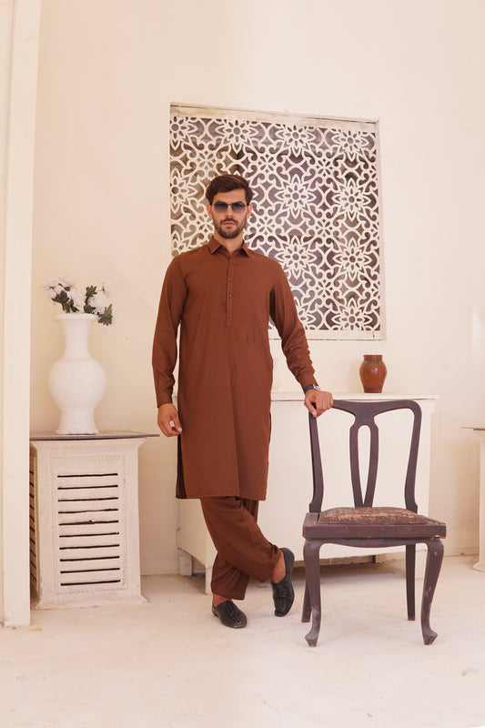 Golden brown Shalwar Kameez GB(SK)001