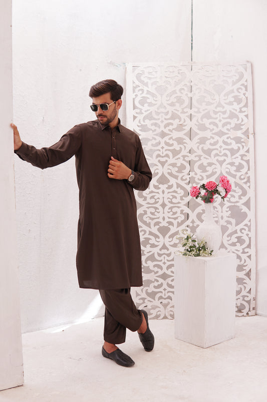 Chocolate Brown Shalwar Kameez CB(SK)001