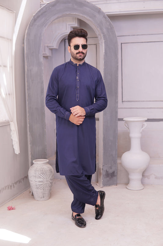 Greyish Blue Shalwar Kameez GB(SK)001