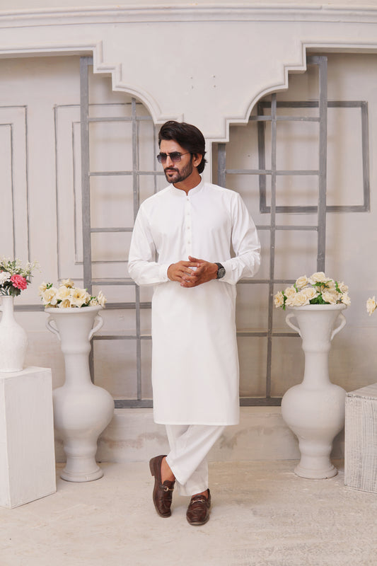 Off-White Kurta Trouser