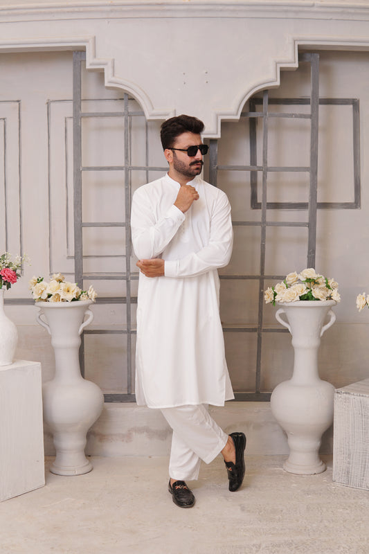 Off-White Kurta Trouser