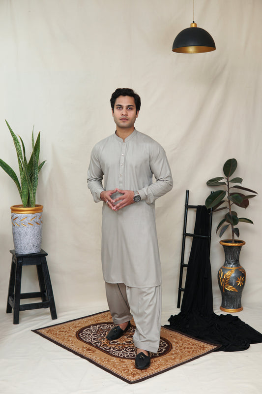 Mid Grey Shalwar Kameez-MG(SK)001