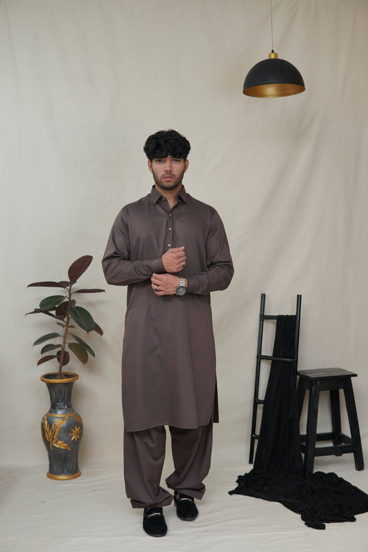 Rust Brown Shalwar Kameez-RB(SK)001