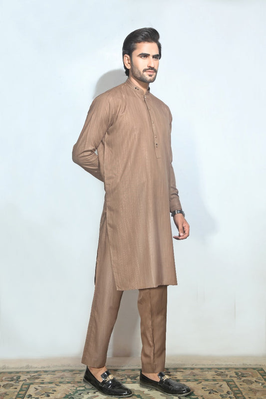 Lite Brown-Kurta Trouser